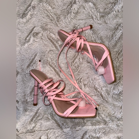 Pink Fashion Nova Heels - Picture 1 of 5